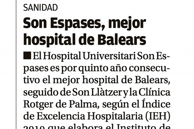 Clínica Rotger-Mejor centro privado de Baleares