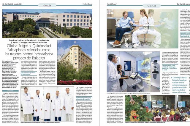 Clínica Rotger y Hospital Quirónsalud Palmaplanas mejores hospitales privados de Baleares