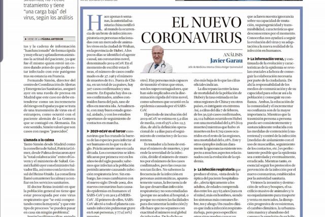 El Coronavirus-Doctor-Javier Garau-Medicina-Interna-Clínica-Rotger-Hospital-Mallorca