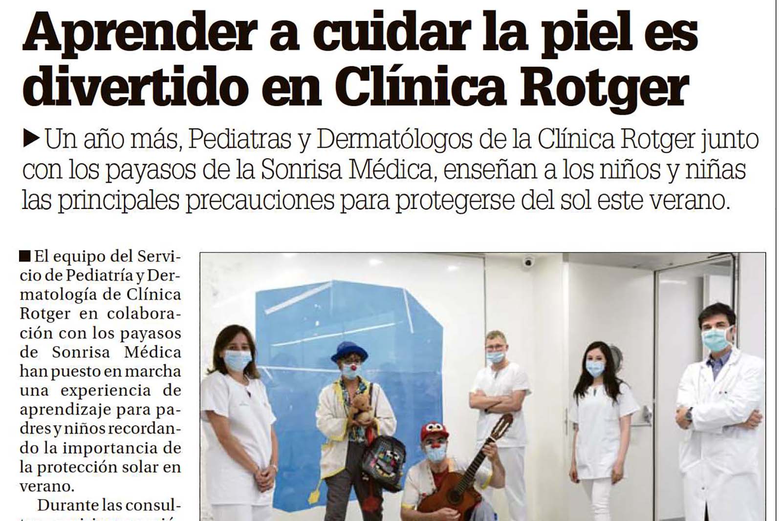 DM - Cuidar la piel en Clinica Rotger 2020 Pediatria + Derma + Sonrisa Medica