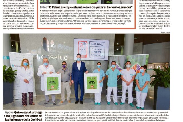 DM_Palma Futsal y el grupo Quironsalud