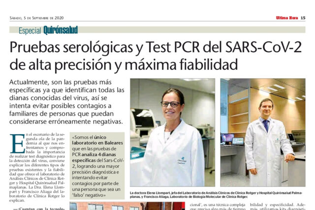 UH - HQPPCR - Reportaje Test Covid Avanzados