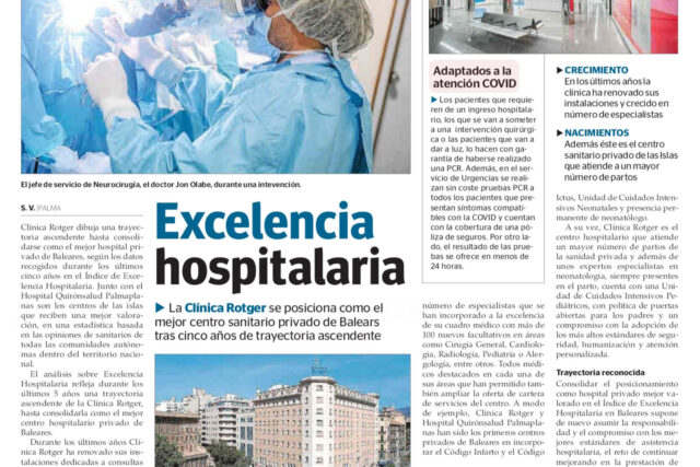 Clínica Rotger mejor hospital privado Baleares