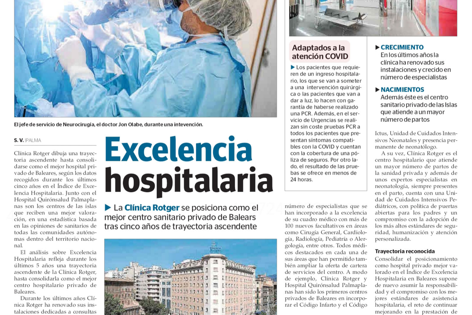 Clínica Rotger mejor hospital privado Baleares