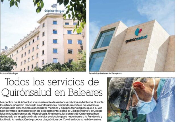 Todos los servicios de Quirónsalud en Baleares