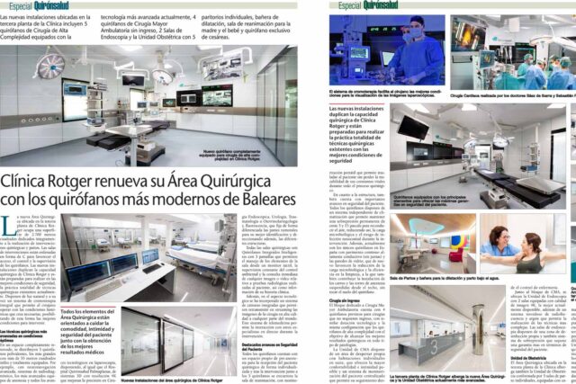UH -Nueva Área Quirúrgica Clínica Rotger