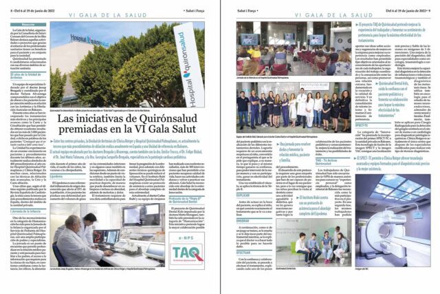 Premios VI Gala Salut - Quirónsalud