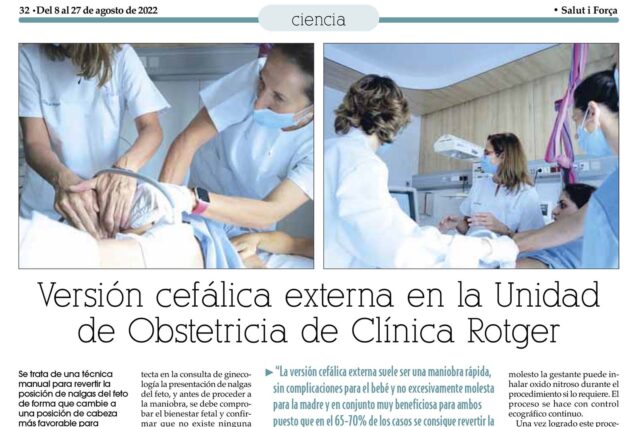 Versión Cefálica Externa Clínica Rotger