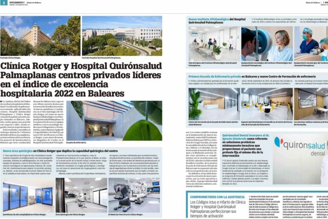 Clínica Rotger y Hospital Quirónsalud Mejores Hospitales Privados Baleares 2022