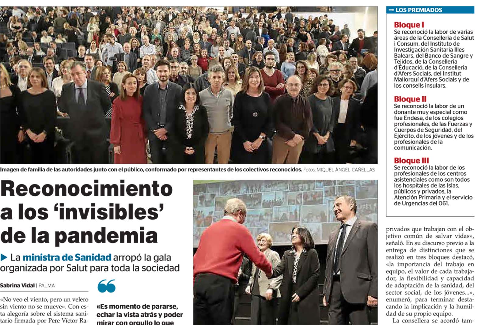 Quirónsalud Baleares-Gala-Los invisibles del Covid