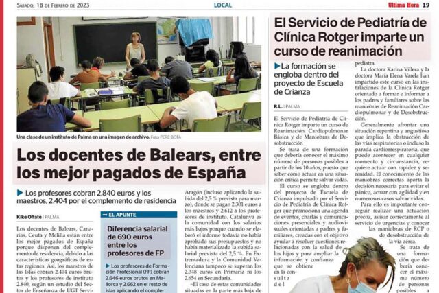 Clínica Rotger_RCP y desobstrucción pediátricas