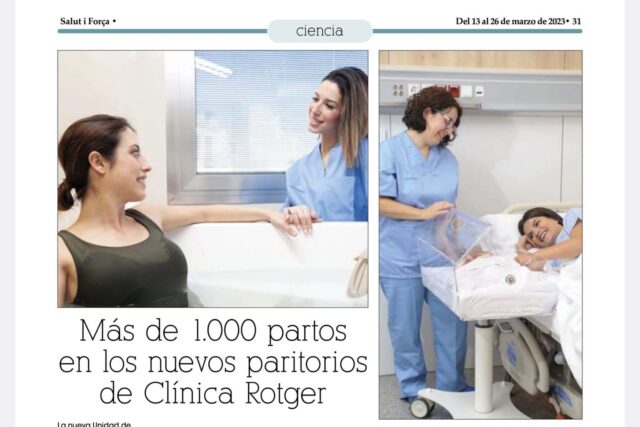 Más de 1000 partos en los paritorios de Clínica Rotger