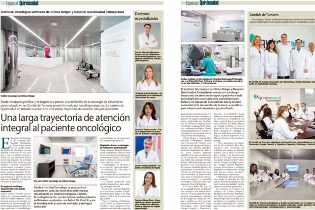 Paciente Oncológico Clínica Rotger