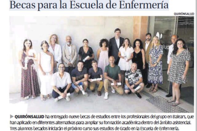 Becas-Escuela-Enfermería 2023-Clínica-Rotger-Hospital-Mallorca