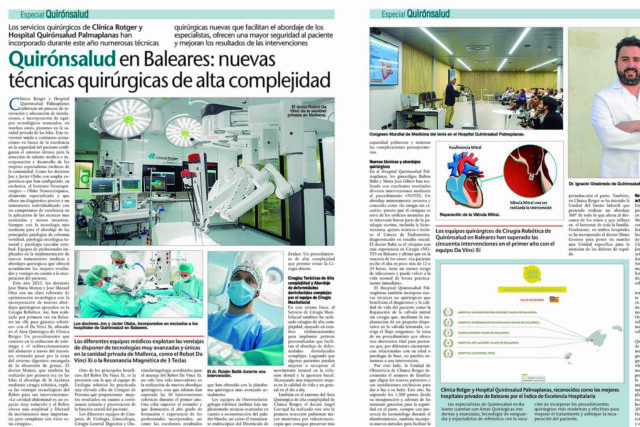 Quirónsalud Nuevas Tecnicas Quirurgicas Alta Complejidad