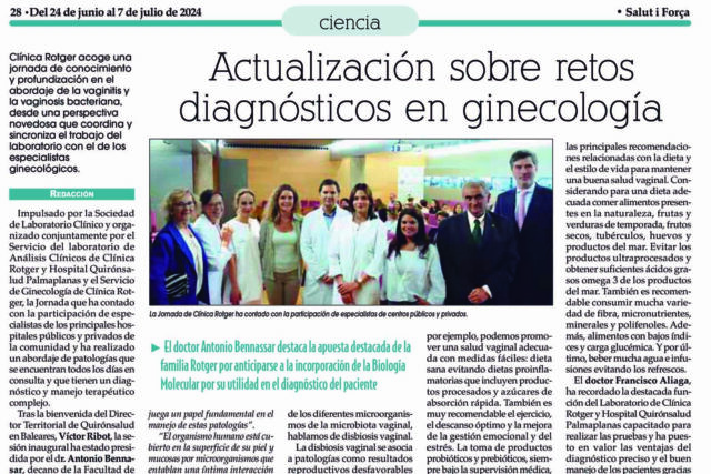 Jornada Diagnósticos en Ginecología Clínica Rotger