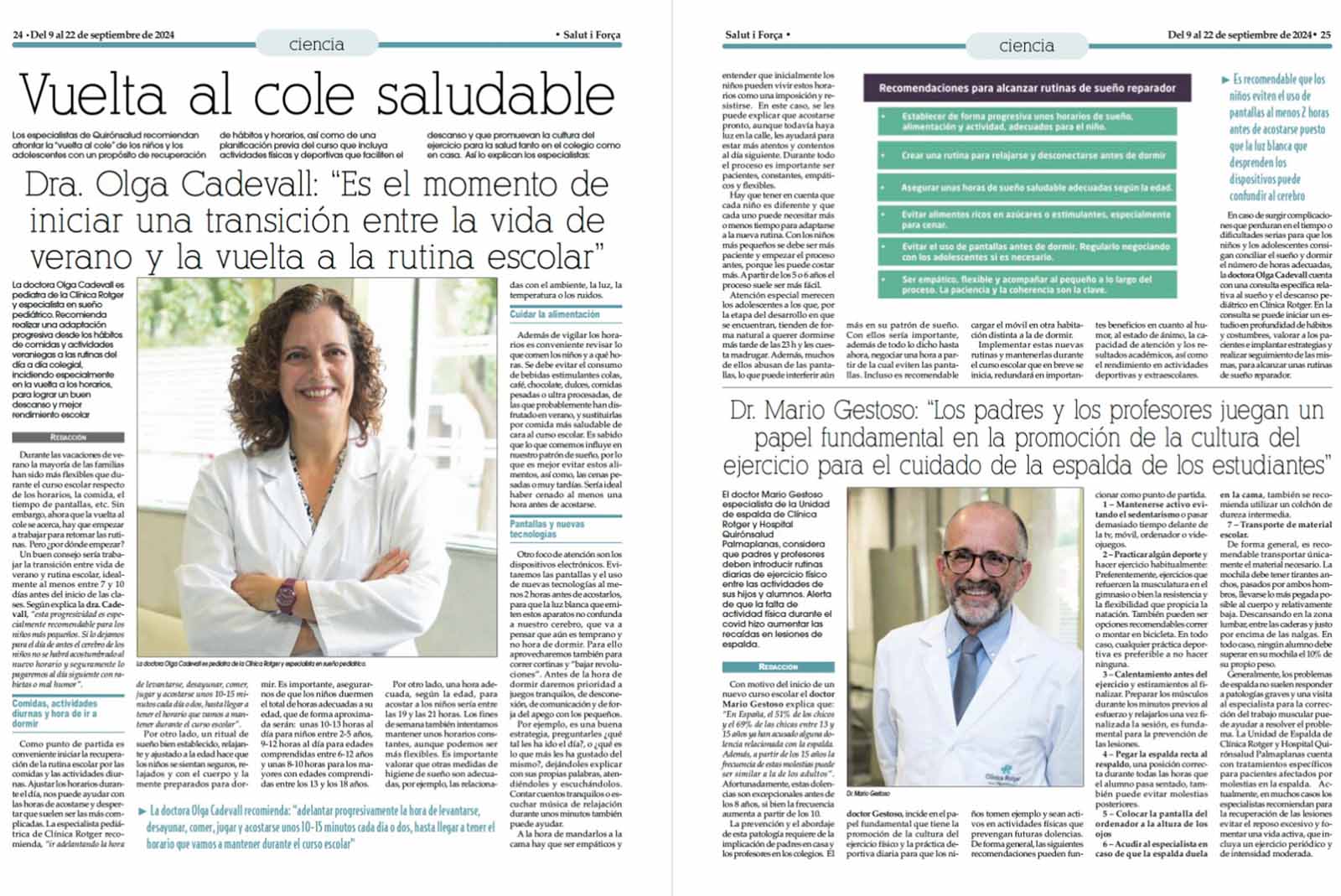 Vuelta al cole saludable