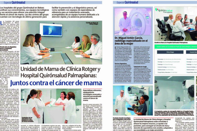 Unidad de Mama de Clínica Rotger 2024