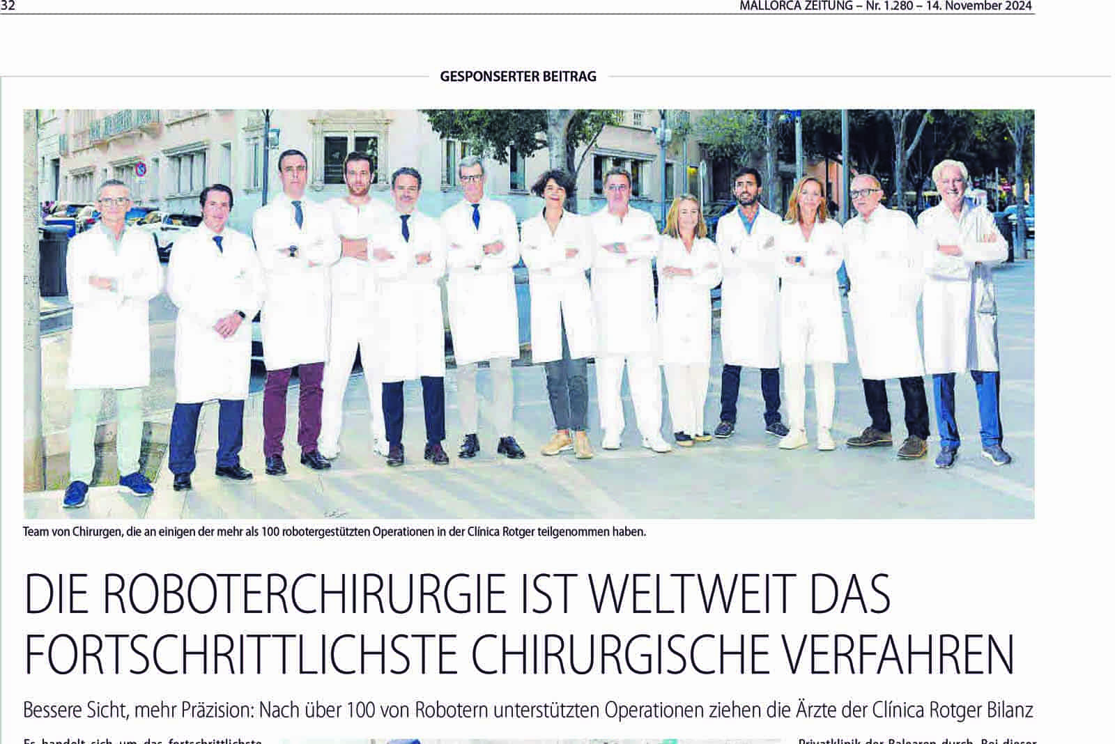 Roboterchirurgie-Rotger-Klinik