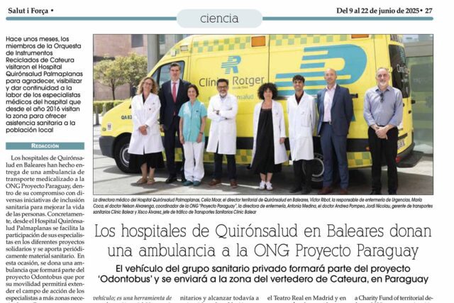 SiF-Donación-ambulancia-ONG Proyecto Paraguay