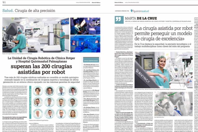 Cirugía Robótica de Clínica Rotger