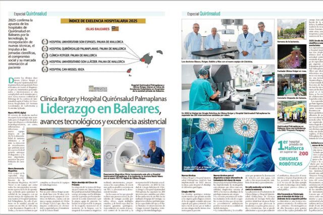 Clínica Rotger y Hospital Quirónsalud Palmaplanas Liderazgo en Baleares